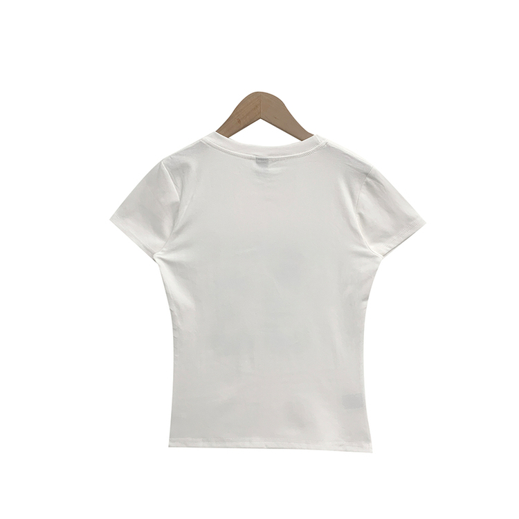 ナンバーセミクロップ半袖Tシャツ