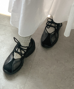 その他 レースアップスニーカー BLACK