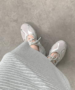 その他 レースアップスニーカー SILVER