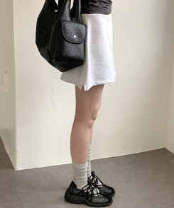 その他 レースアップスニーカー BLACK