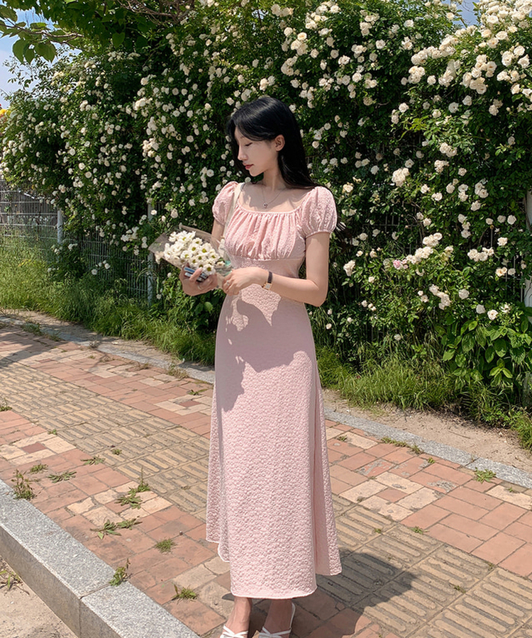 フラワーロングワンピース PINK