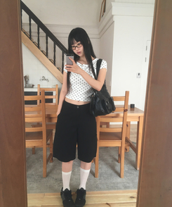 半袖Tシャツ ドットボタンシャーリング半袖Tシャツ WHITE