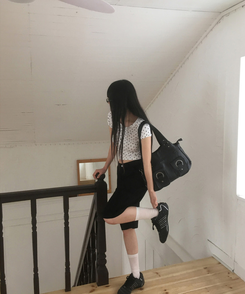 半袖Tシャツ ドットボタンシャーリング半袖Tシャツ WHITE