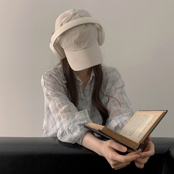 シャツ シースルーチェックシャツ WHITE
