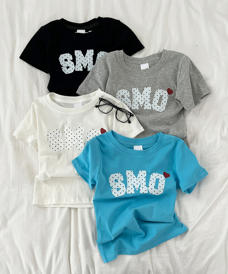 ドットレタリング半袖Tシャツ