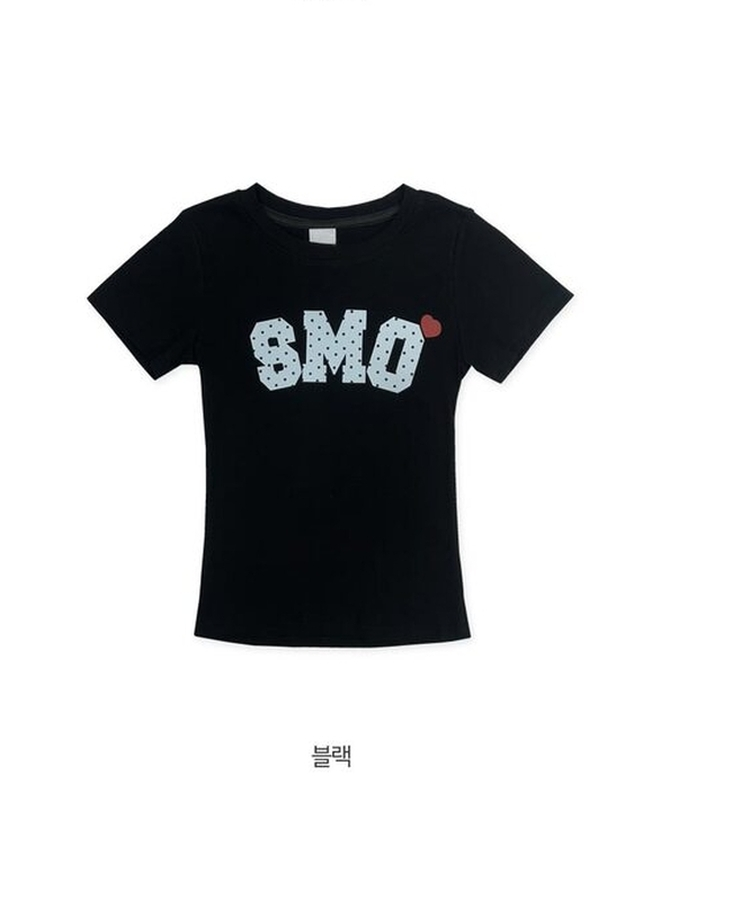 ドットレタリング半袖Tシャツ