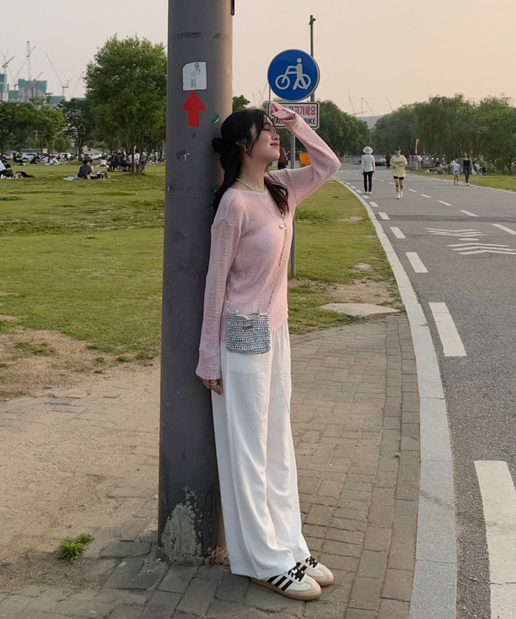 그린 아크릴 목걸이 민트