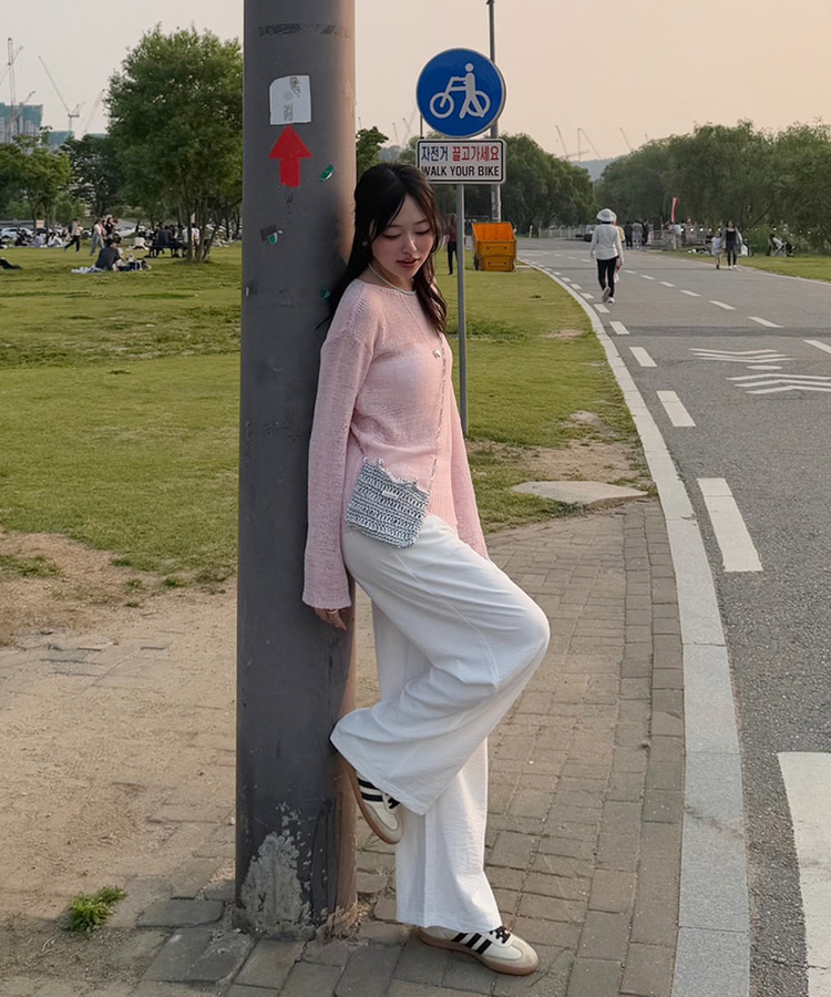 그린 아크릴 목걸이 민트