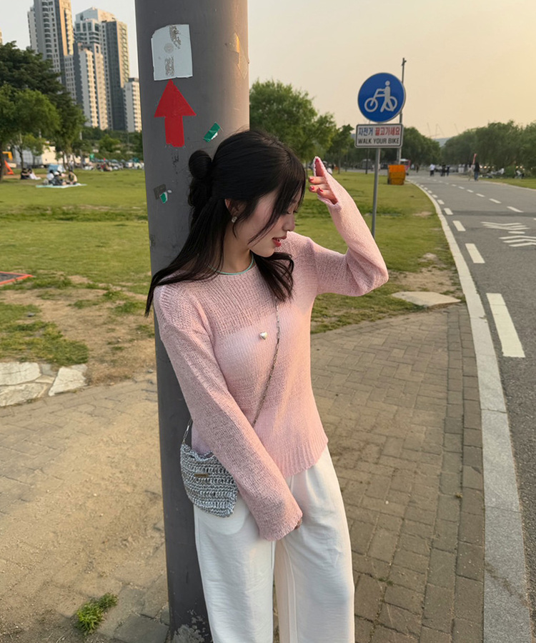 그린 아크릴 목걸이 민트