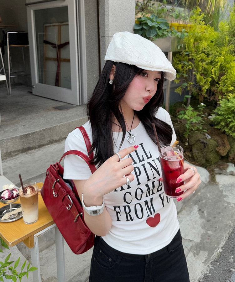 롱스트랩 하트목걸이 블랙