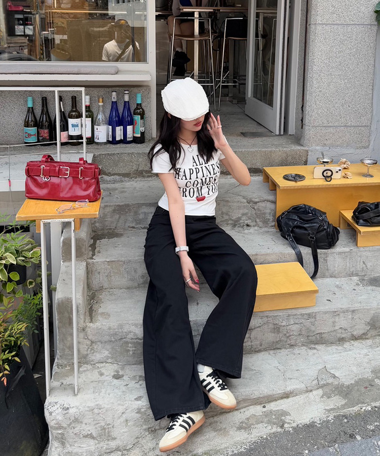 롱스트랩 하트목걸이 블랙