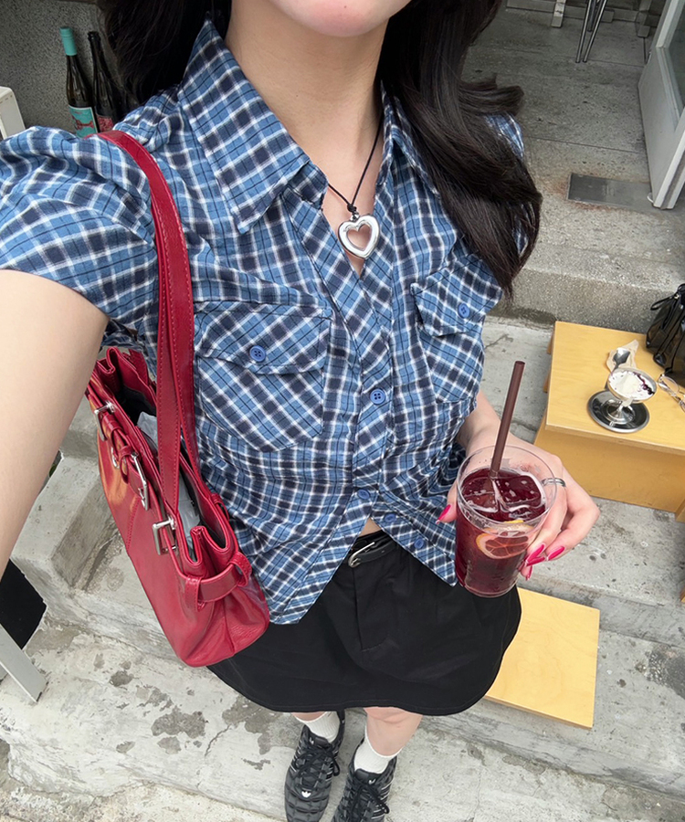 롱스트랩 하트목걸이 블랙