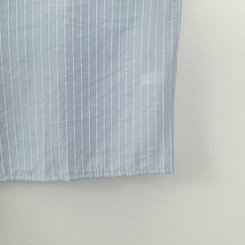 ストライプロールアップ半袖シャツ