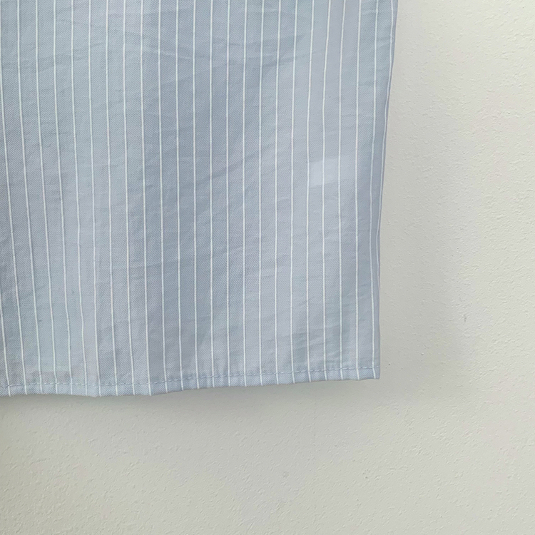 ストライプロールアップ半袖シャツ