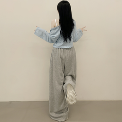 [살탐방지/시원한소재] 슬라브 은은한 시스루 버튼 라운드넥 루즈핏 크롭 긴팔 여름가디건 햇빛차단 장마룩 민트