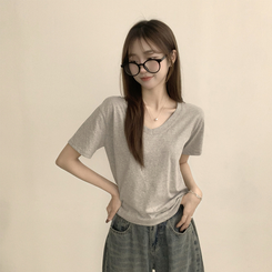 半袖Tシャツ オーバーフィット半袖Tシャツ(5color) GREY