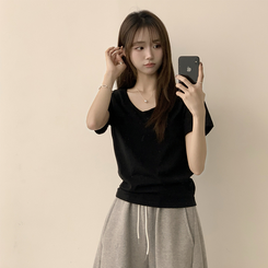 半袖Tシャツ オーバーフィット半袖Tシャツ(5color) BLACK