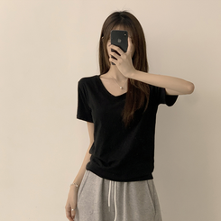 半袖Tシャツ オーバーフィット半袖Tシャツ(5color) BLACK