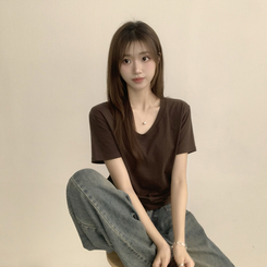 半袖Tシャツ オーバーフィット半袖Tシャツ(5color) CHESTNUT BROWN