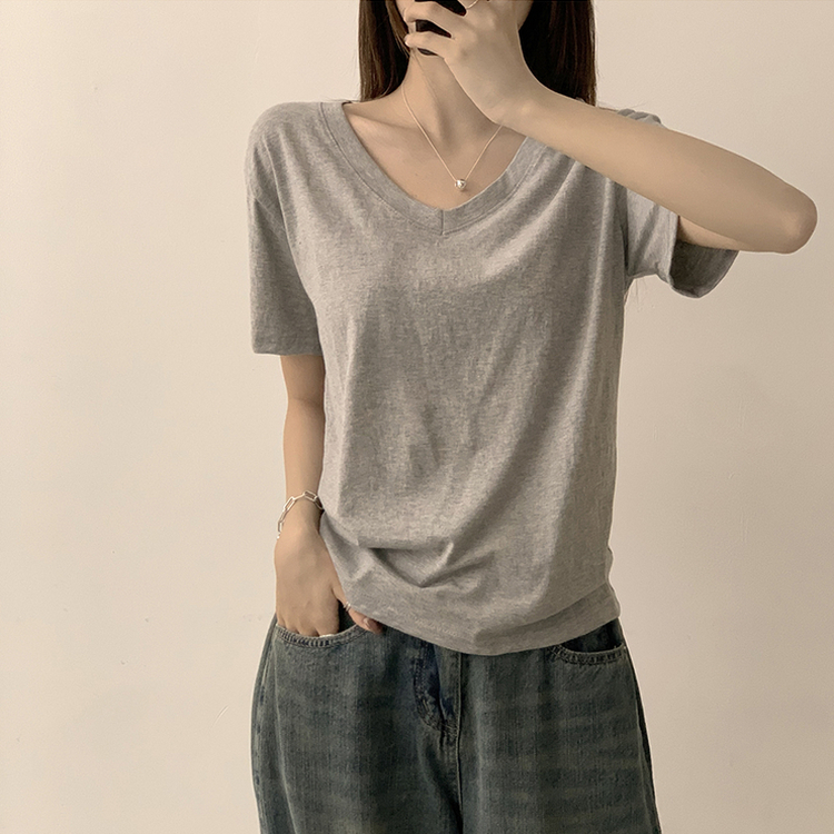 オーバーフィット半袖Tシャツ(5color) GREY