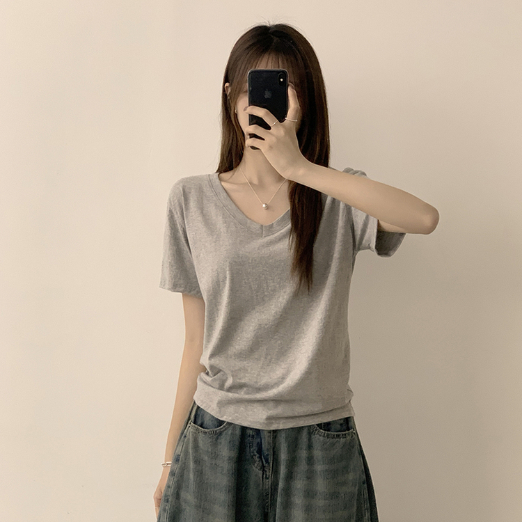 オーバーフィット半袖Tシャツ(5color) GREY