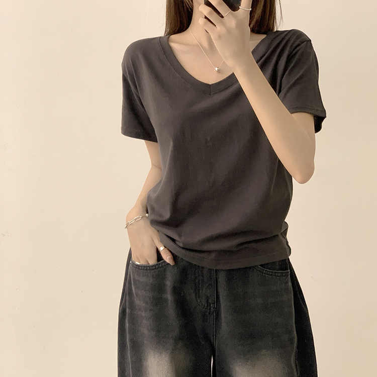 オーバーフィット半袖Tシャツ(5color) CHARCOAL