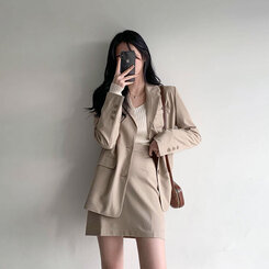 VネックリブニットTシャツ 6colors IVORY