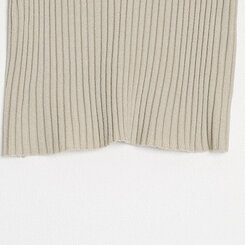 VネックリブニットTシャツ 6colors