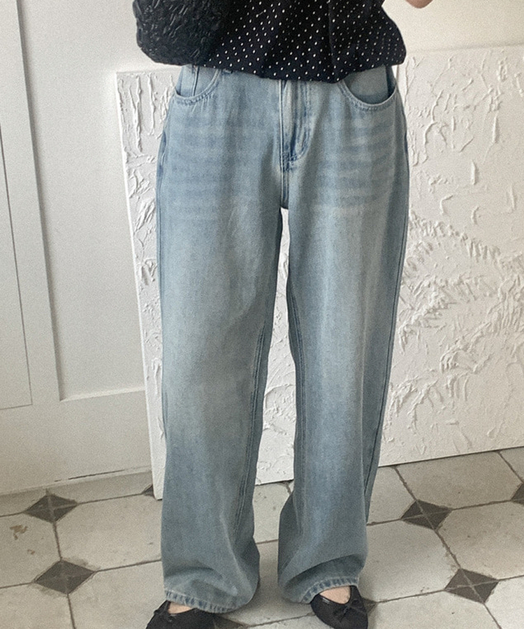 エルティスワイドデニムパンツ LIGHT DENIM