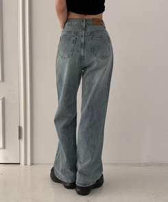 デニム 【丈別】セミワイドデニムパンツ(5color) LIGHT DENIM