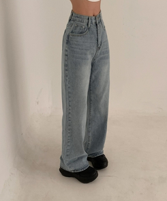 デニム 【丈別】セミワイドデニムパンツ(5color) LIGHT DENIM