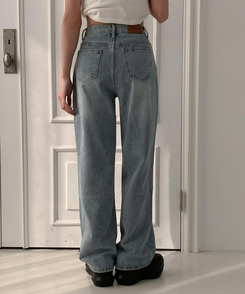 デニム 【丈別】セミワイドデニムパンツ(5color) LIGHT DENIM