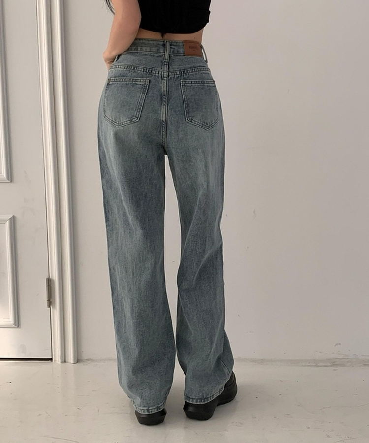 【丈別】セミワイドデニムパンツ(5color) LIGHT DENIM