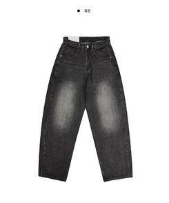 【丈別】ウォッシングサイドピンタックワイドパンツ