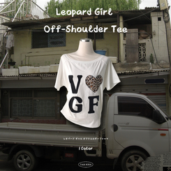 半袖Tシャツ オフショルダーセミクロップ半袖Tシャツ
