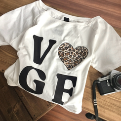 半袖Tシャツ オフショルダーセミクロップ半袖Tシャツ