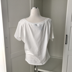 半袖Tシャツ オフショルダーセミクロップ半袖Tシャツ