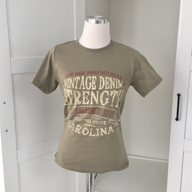 빈티지 레터링 스트릿 힙 정핏 세미크롭 반팔티셔