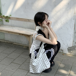 バッグ ドットショルダーバッグ WHITE