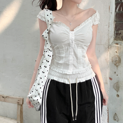 バッグ ドットショルダーバッグ WHITE