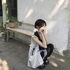 バッグ ドットショルダーバッグ WHITE