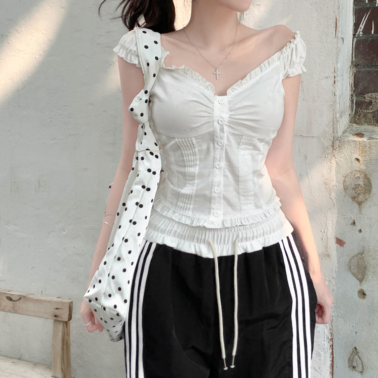 ドットショルダーバッグ WHITE