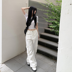 バッグ ドットシャーリングショルダークロスバッグ BLACK