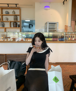 アボカド半袖Tシャツ BLACK