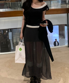 アボカド半袖Tシャツ BLACK