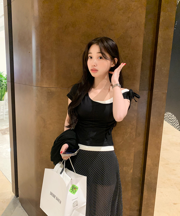 アボカド半袖Tシャツ BLACK