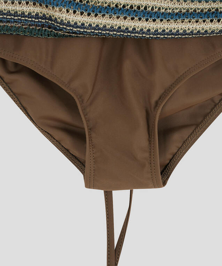 【カップ付き】エスニックモノキニワンピース