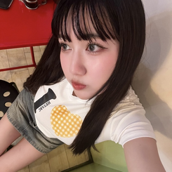 ハートモチーフスリムTシャツ WHITE