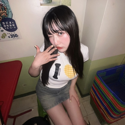 ハートモチーフスリムTシャツ WHITE