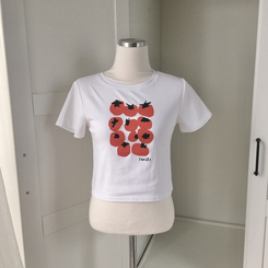 半袖Tシャツ トマトクロップ半袖Tシャツ